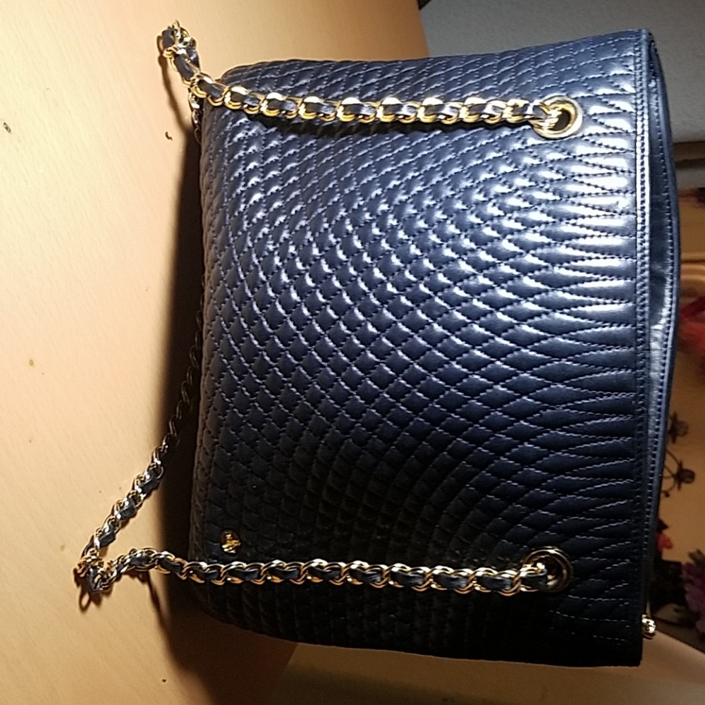 Bally quilted lambskin purse